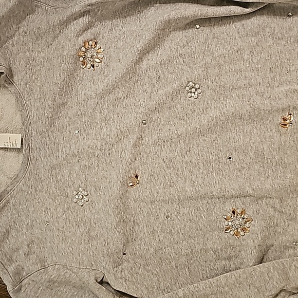 Maternity Jeweled Sweatshirt - Picture 2 of 3